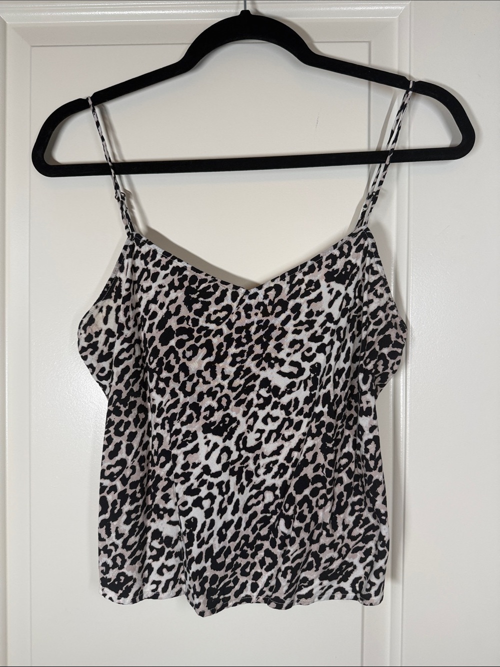 pistola Black and White Leopard Print Cami